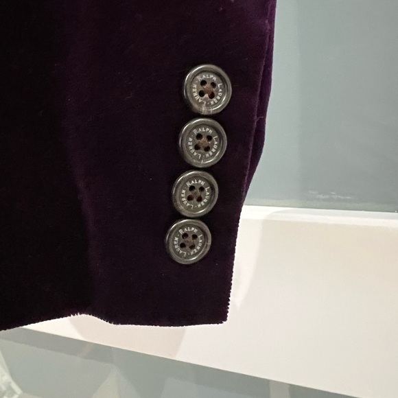 Ralph Lauren Purple Velvet Blazer - Picture 6 of 6